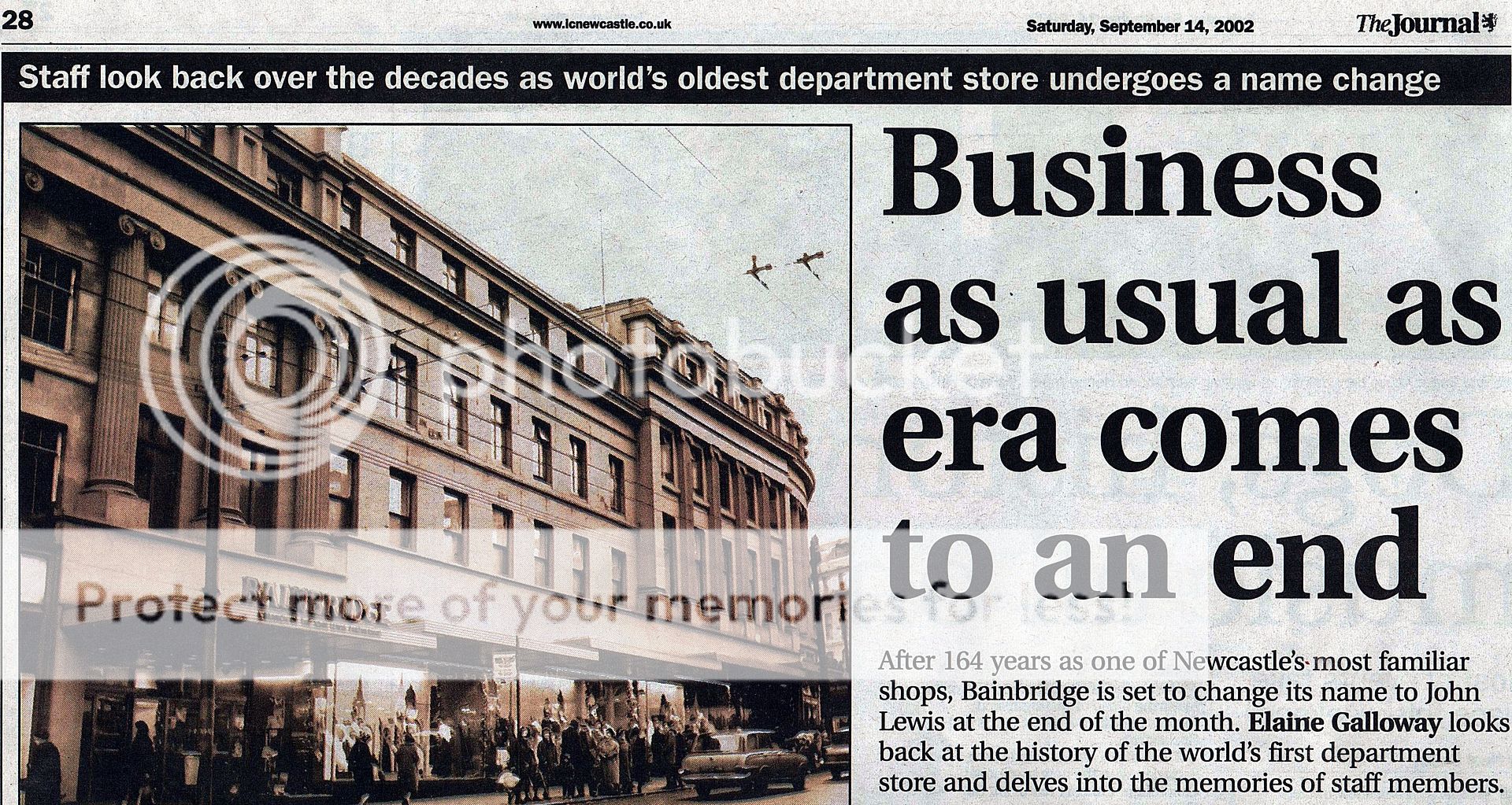 The DEPARTMENT STORES of Newcastle of the Past, Present and Future