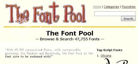 The Font Pool - Over 40,000 fonts The Font Pool - Over 40,000 fonts