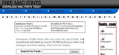 Free Mac Fonts - Over 6,000 fonts for Macs Free Mac Fonts - Over 6,000 fonts for Macs