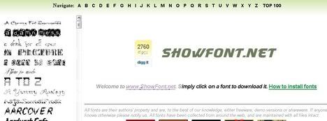 ShowFont - 10,000 fonts only in alphabetical order ShowFont - 10,000 fonts only in alphabetical order