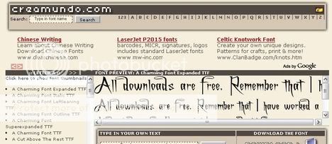 Creamundo - Almost 10,000 fonts, but difficult to find what you want Creamundo - Almost 10,000 fonts, but difficult to find what you want