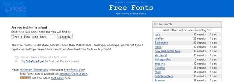 Free Fonts search and download Free Fonts search and download