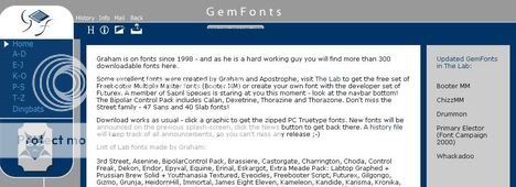 GemFonts - Graham Meade GemFonts - Graham Meade