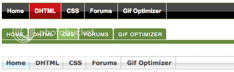 DD Tab Menus DD Tab Menus