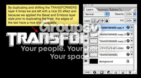 Photoshop Text Effect Tutorials: Transformers Style Text Photoshop Text Effect Tutorials: Transformers Style Text