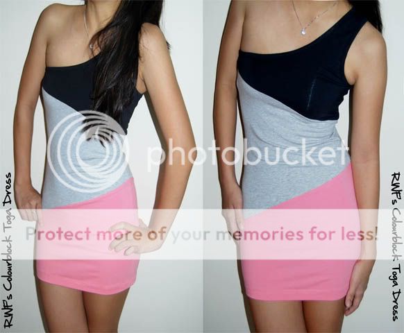 Colourblock Toga Dress Pictures, Images and Photos