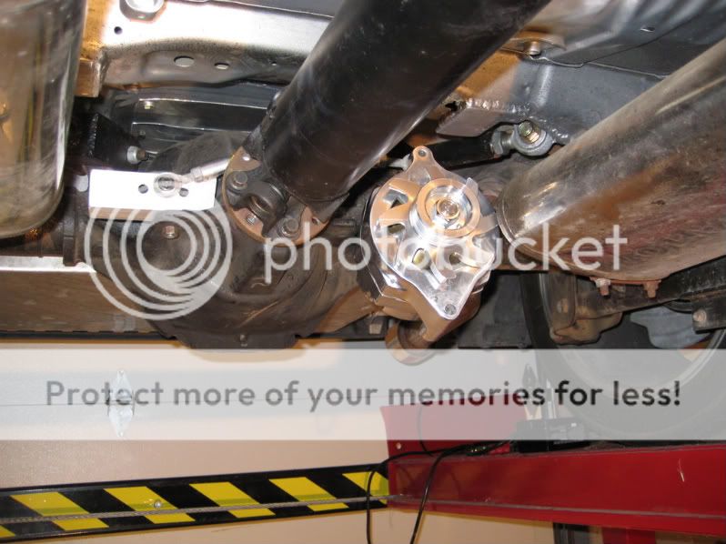 Remounting the alternator off rear driveshaft