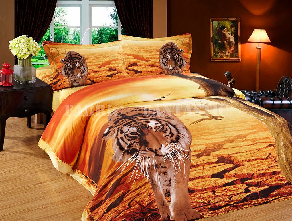 Animals 2 Queen King Size Bed Quilt DOONA Duvet Cover Pillowcases Set